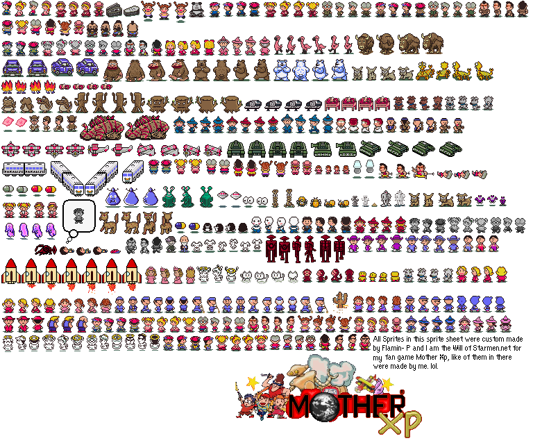 Decided to do a compilation of all the sprites that I made. : r